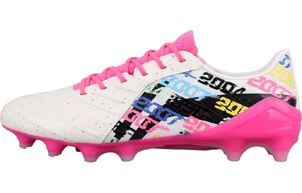 LiNing Jin FG Rubber Long Studs Natural Ground Soccer Shoes Men's Pink