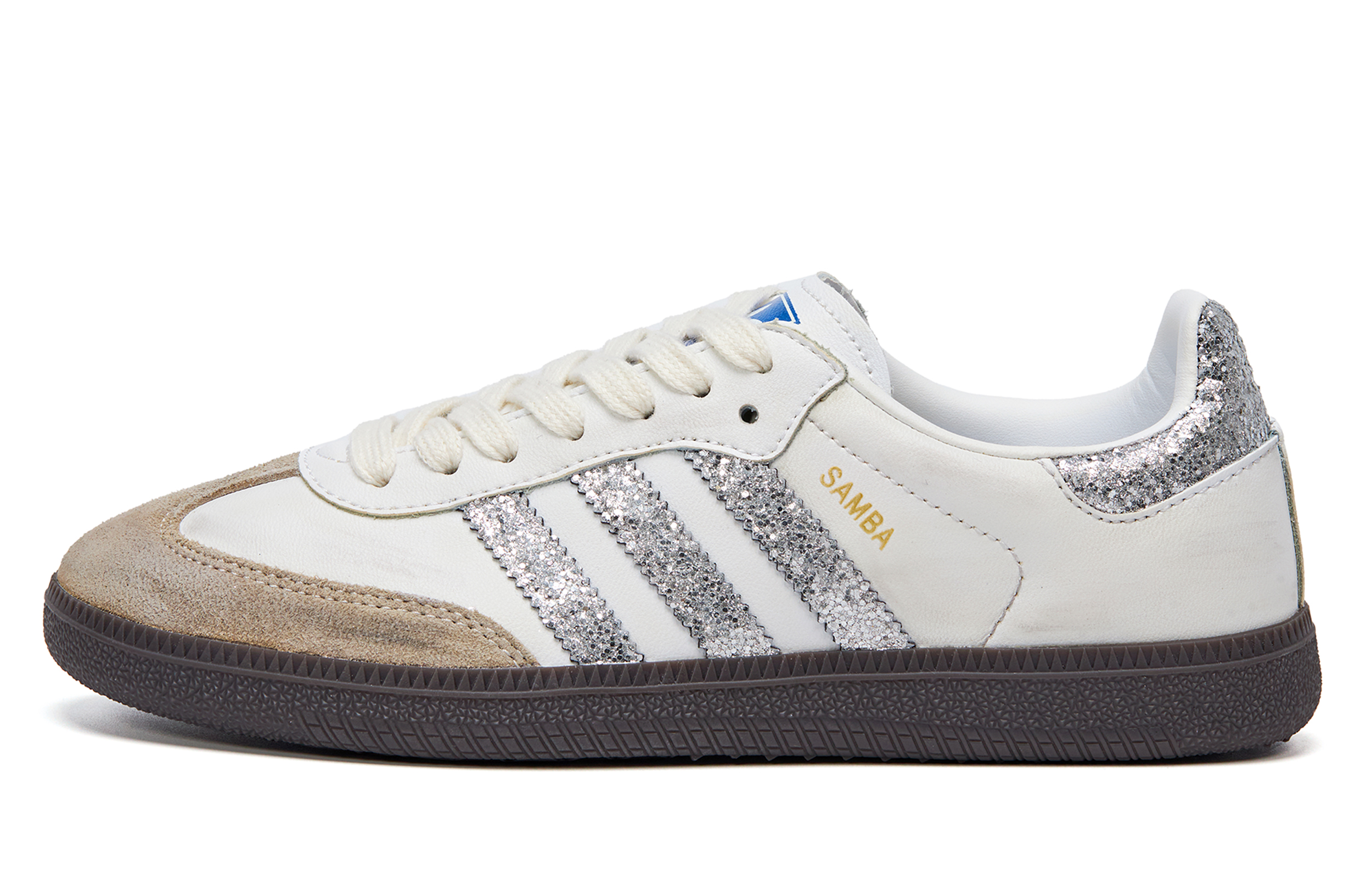 Adidas Originals SAMBA OG German Army Trainers Unisex White Brown Silver