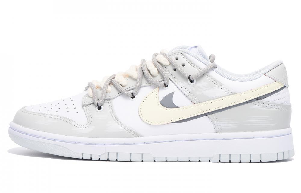 Nike Dunk Skateboard Shoes Unisex Low-Top White Gray