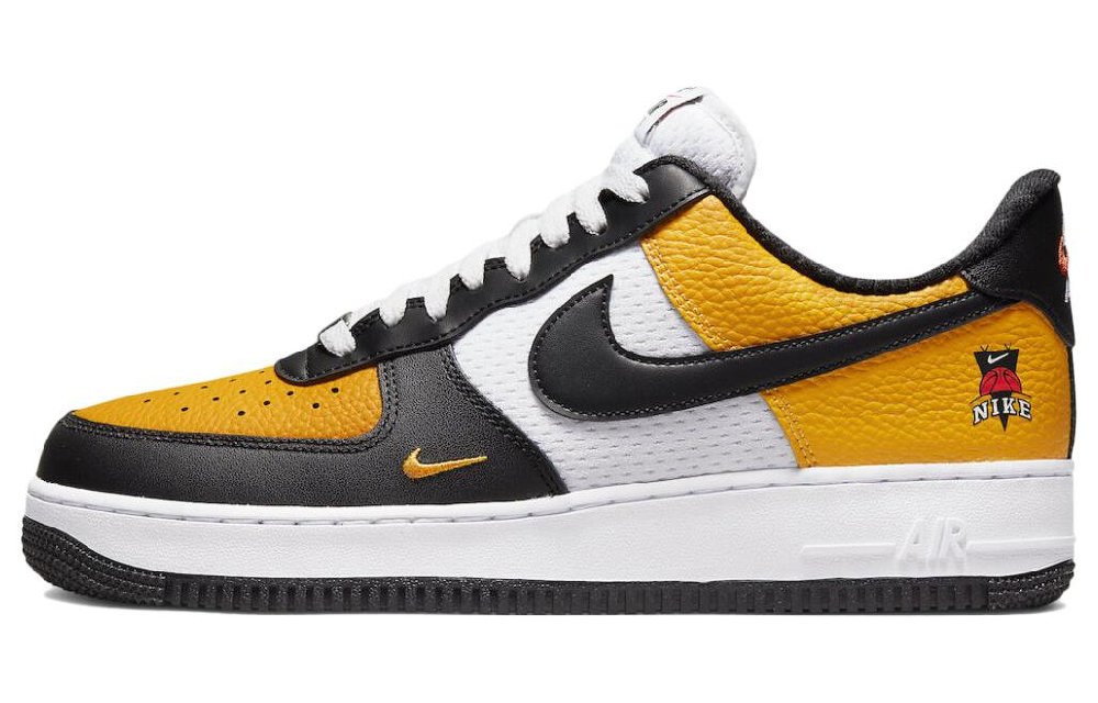 Nike Air Force 1 Low '07 LV8 Black Gold Jersey Mesh