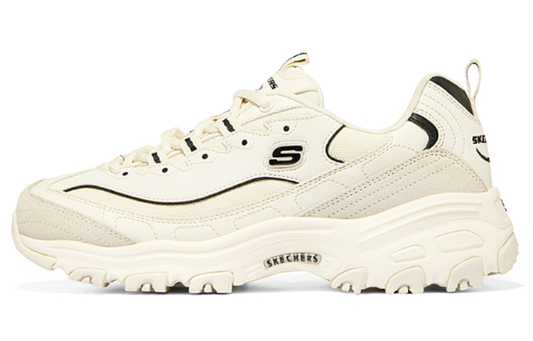 Skechers D'Lites 'Creamwhite Black' Women's