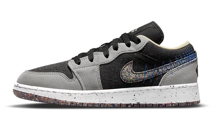 JORDAN 1 Low Se Crater Grey Black GS