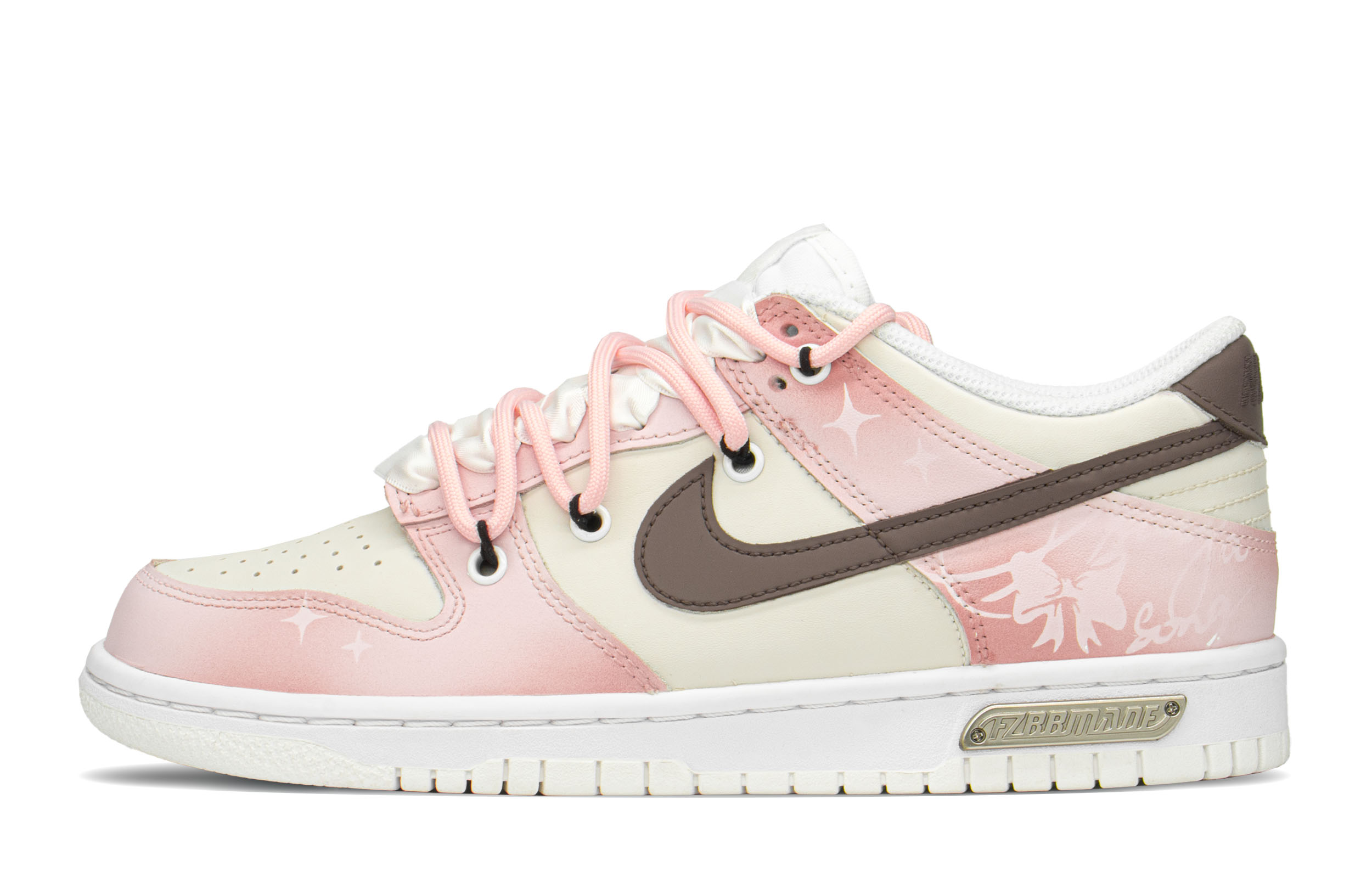 Nike Dunk Low top Skateboard Shoes GS Pink Khaki