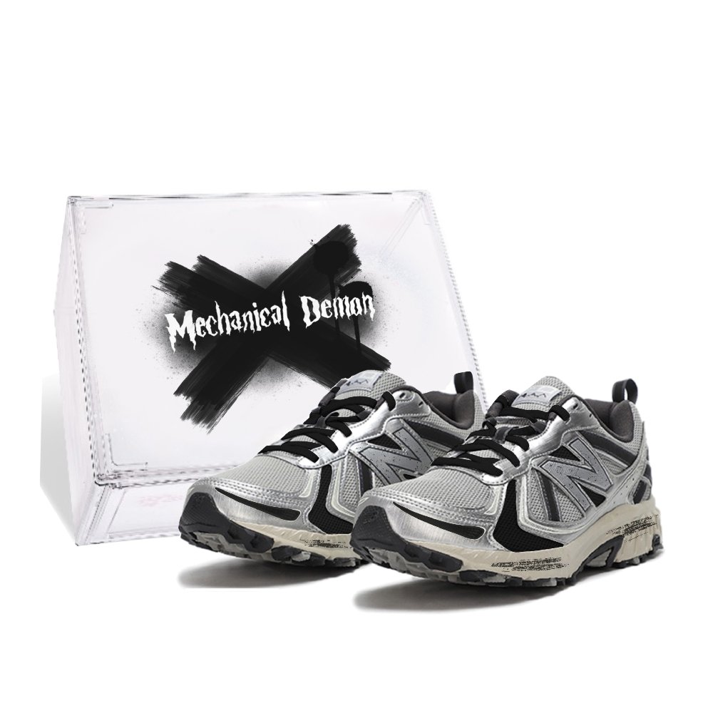New Balance NB 410 Anti-Slip And Wear-Resistant Breathable Low-Top Running Shoes Unisex Black White Gray