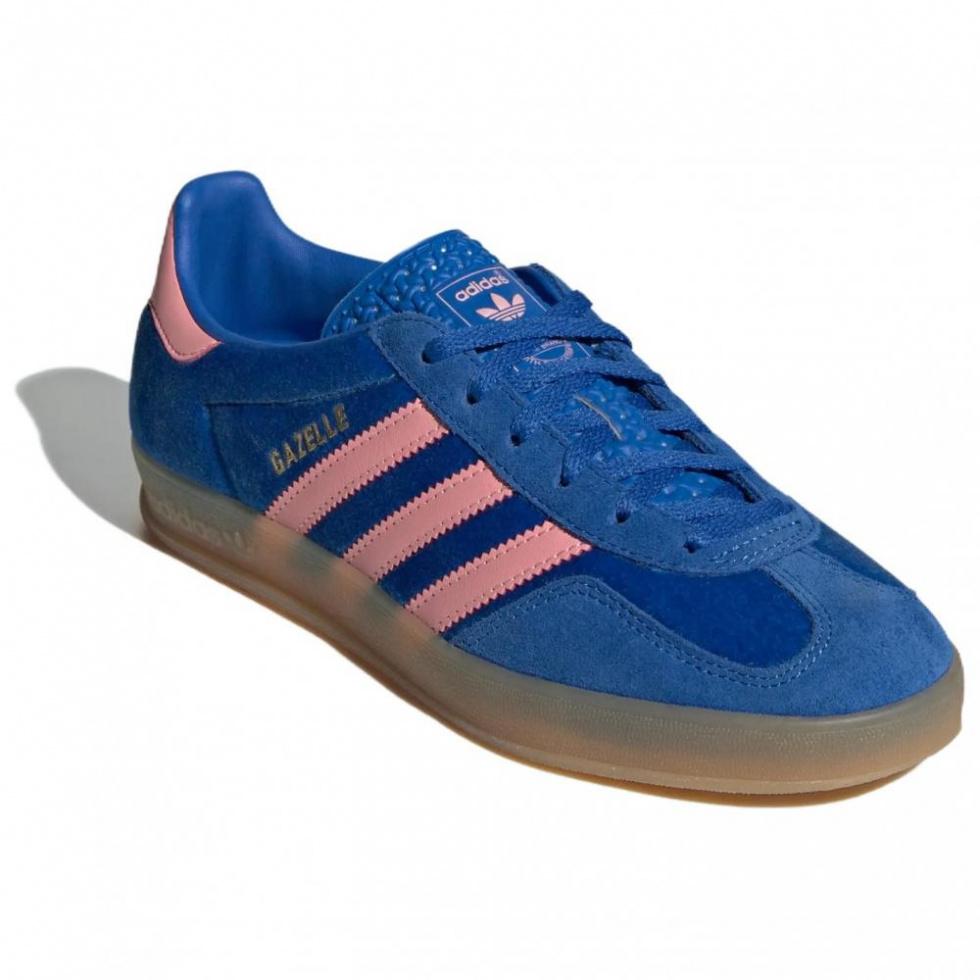 Adidas Women's Gazelle Indoor 'Blue Semi Pink Velvet' купить в интернет-магазине Yoocart с быстрой доставкой по России.