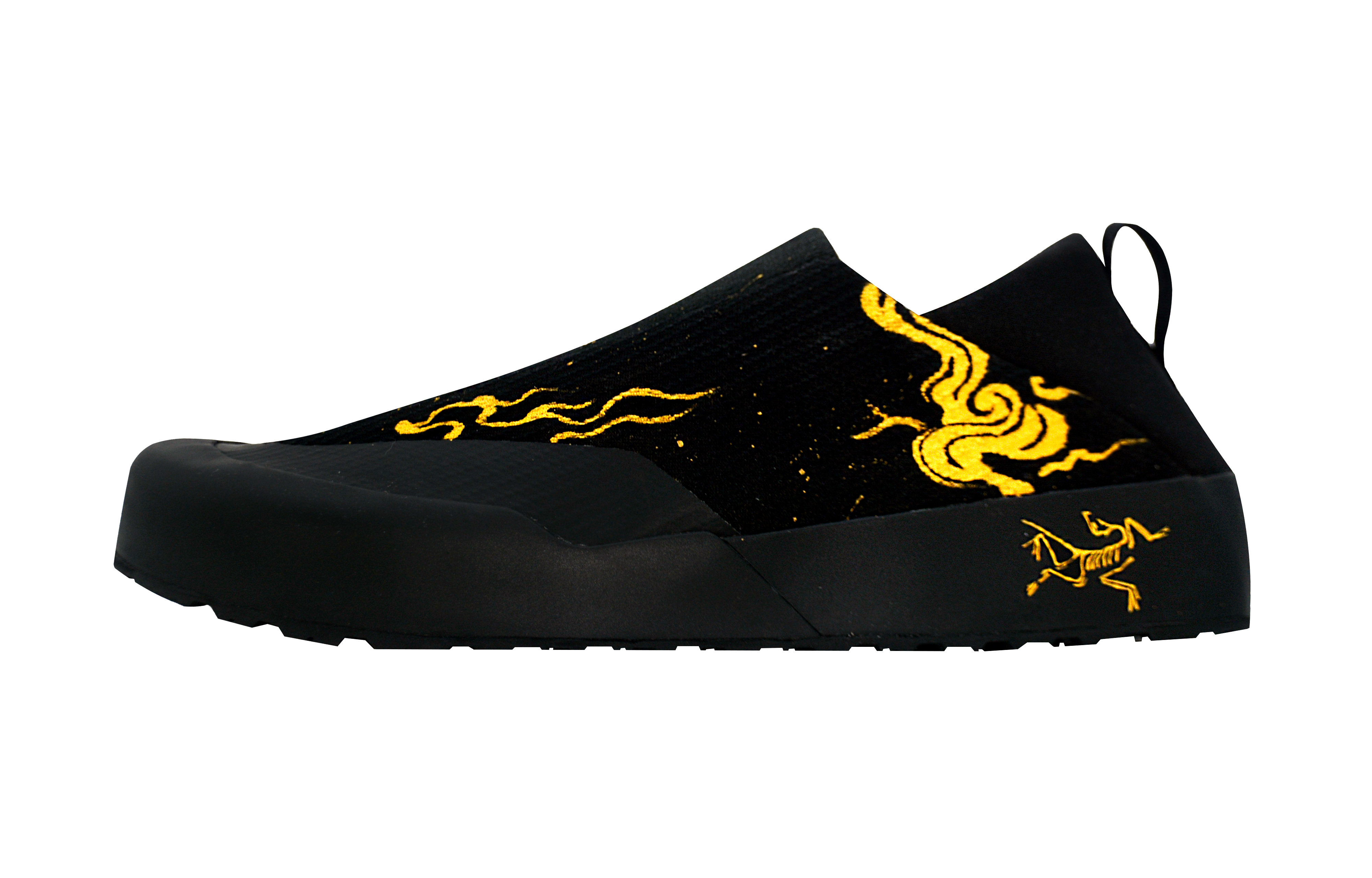 Arcteryx KRAGG Golden Age Abrasion Resistant Low top Casual Shoes Men's Black Gold