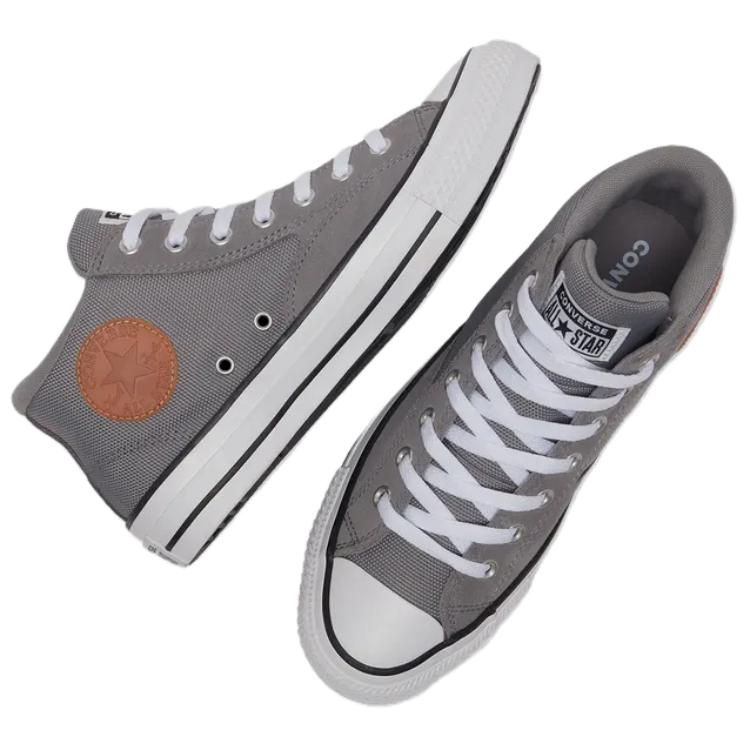 Converse All Star Anti-Slip And Wear-Resistant Breathable Mid-Top Canvas Shoes Unisex Gray