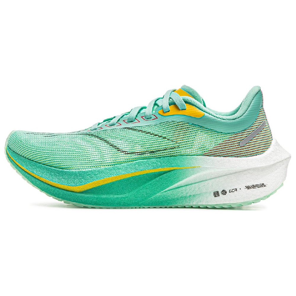 LINING Feidian 4 Challenger Running Shoes Men's Low top Fluorescent Ice Blue/Lemon
