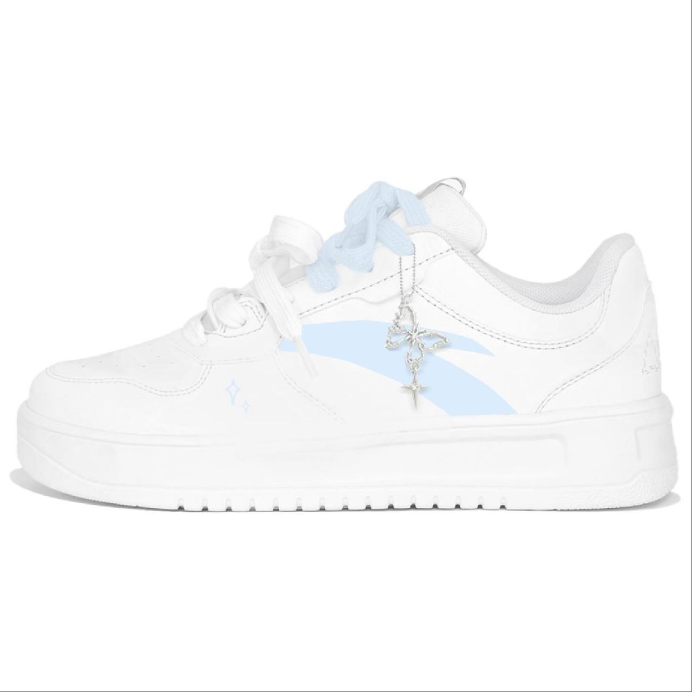 Anta Anti Slip Wear Resistant Low Top Skateboard Shoes Unisex Blue