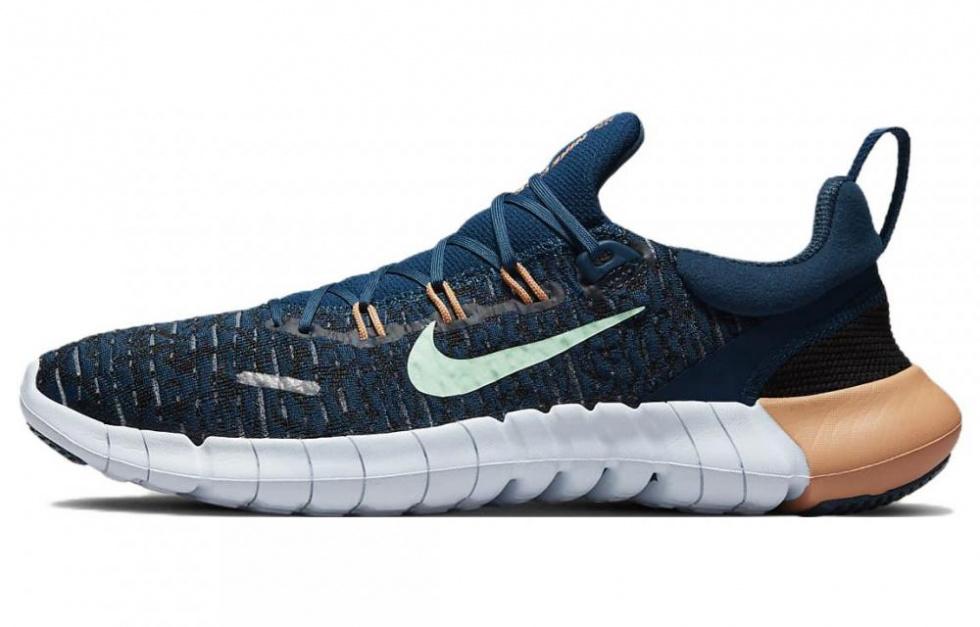 Nike Free Rn 5.0 Next Nature Valerian Blue Orange Trance Women's