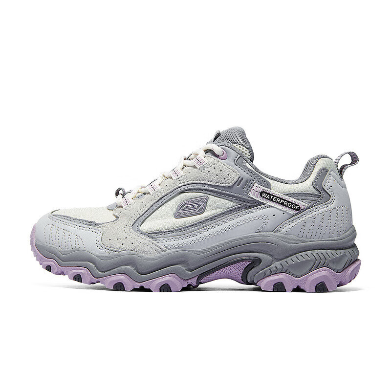 Skechers OUTDOOR Breathable Low-Top Chunky Sneakers Women's Gray