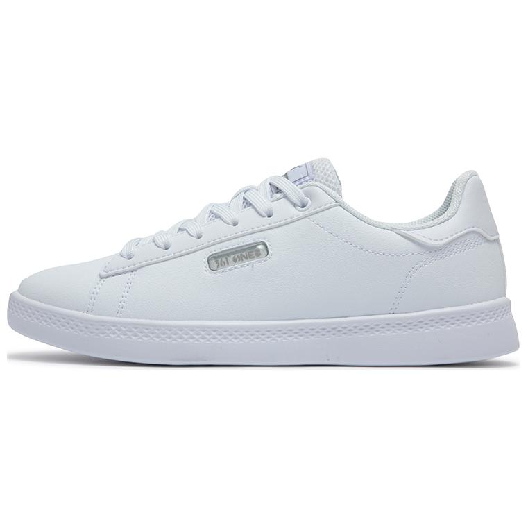 361° Anti-Slip Wear-Resistant Low-Top Skateboard Shoes Women's White Gray