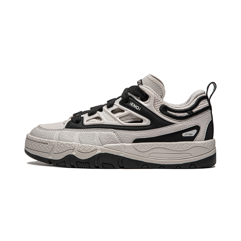 LiNing CF Tracing Collection, Yu3 SS Cushioning, Wear Resistant Low Top Skateboard Shoes Women's Gray Black