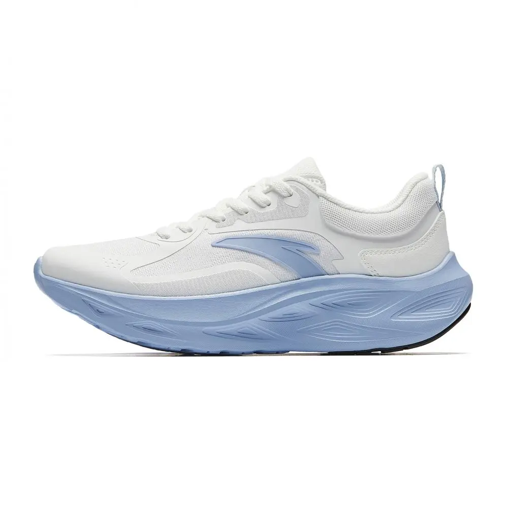 Anta Dust Free Cushioning And Breathable Low top Casual Running Shoes Women's Papyrus White