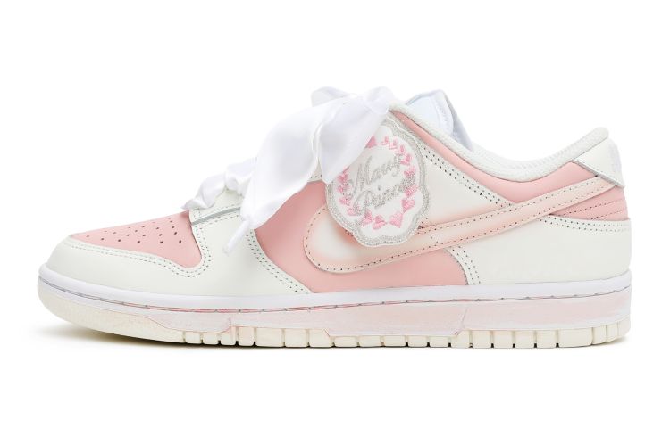 Nike Dunk Low Low-Top Skateboard Shoes Women's Pink White