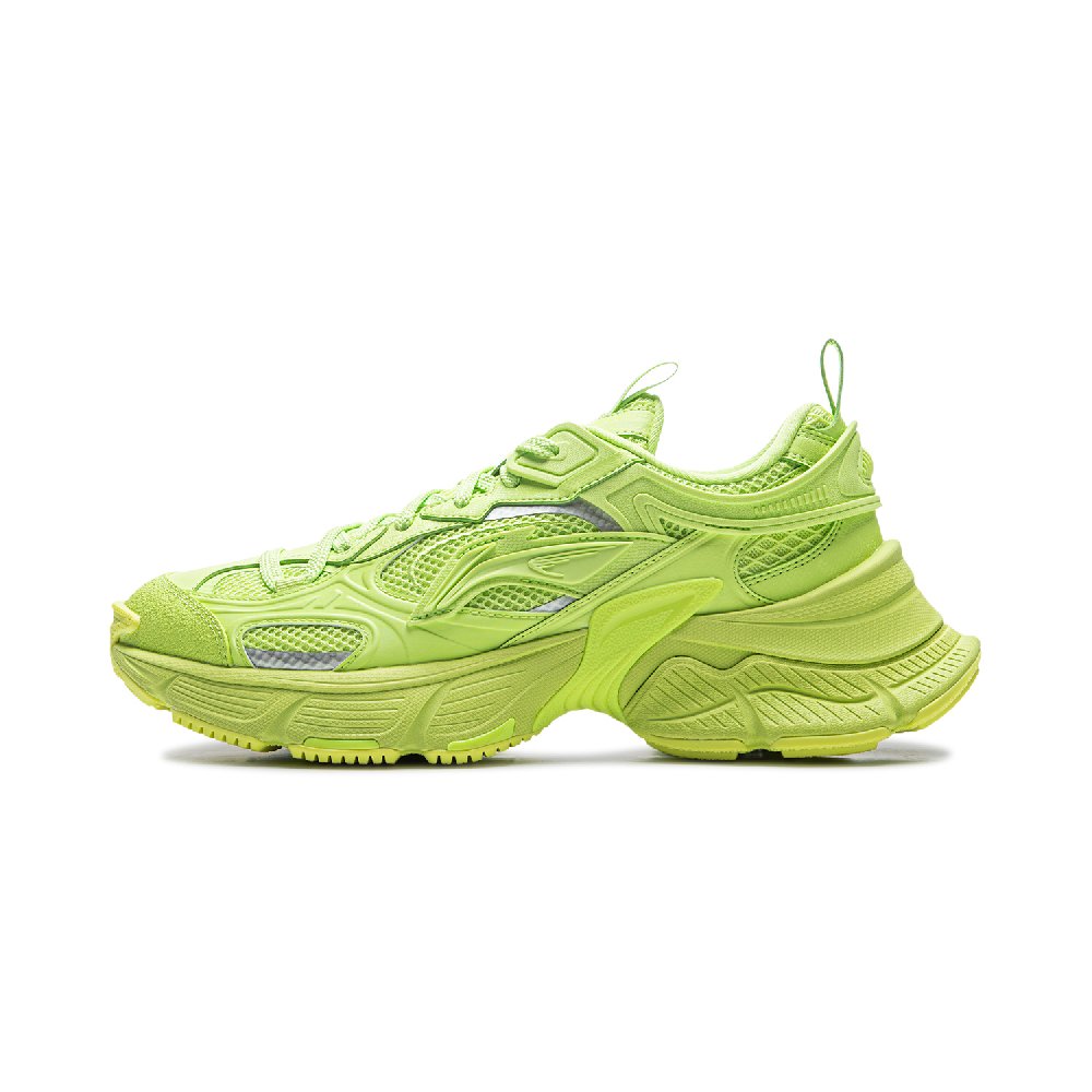 LiNing Star Cushioning Anti-Slip Wear-Resistant Breathable Height Increasing Low-Top Running Shoes Men's Green