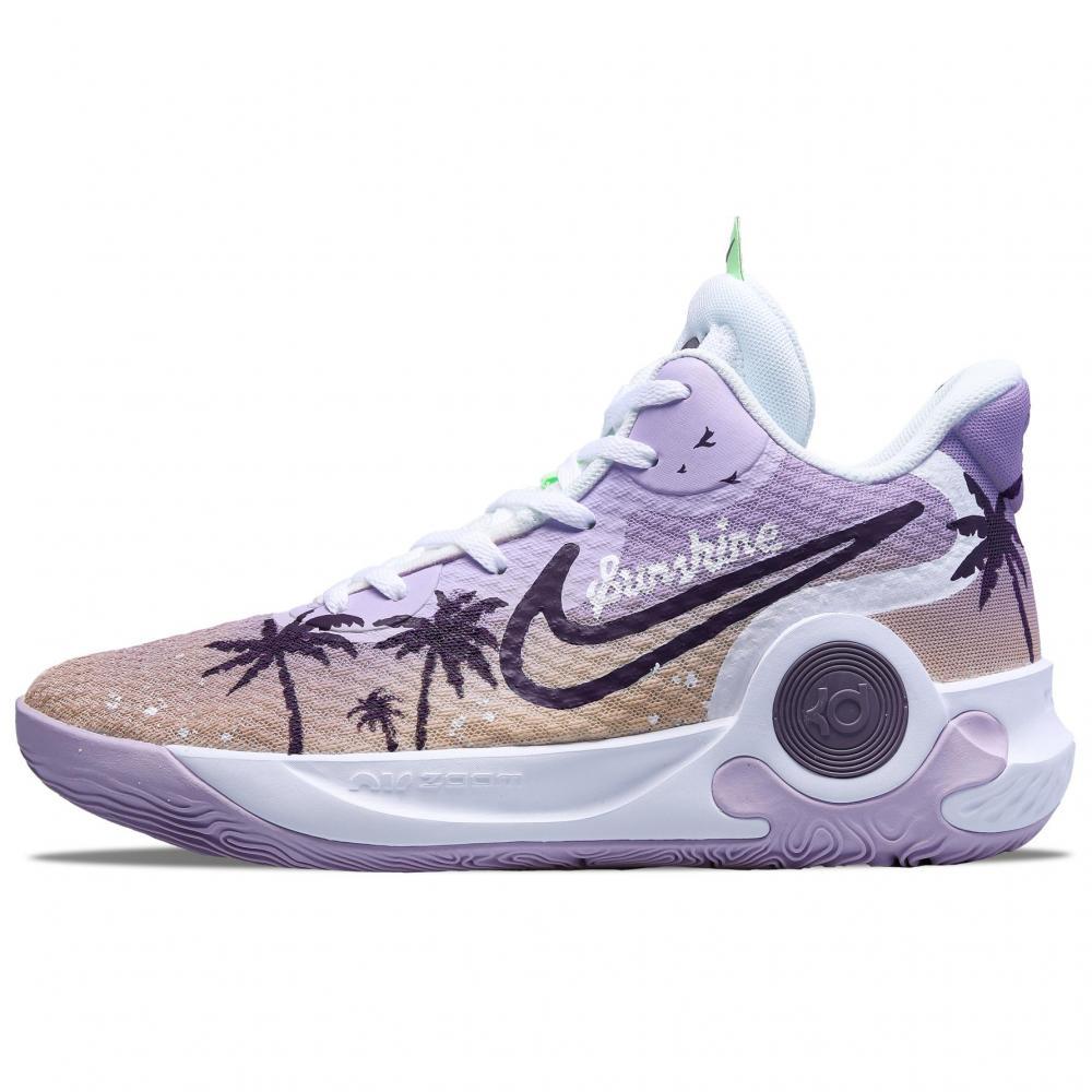 Nike KD Trey 5 IX Vintage Basketball Shoes Unisex Mid-Top Purple White