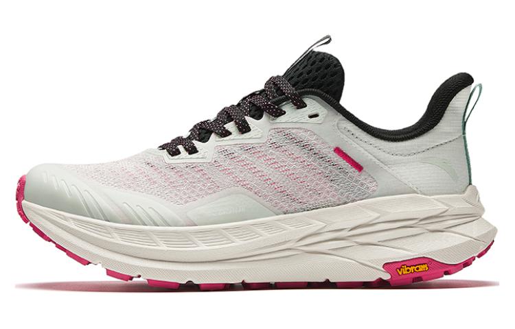Anta Cushioning Wear-Resistant Low-Top Trail Running Running Shoes Women's Light Green Black Pink