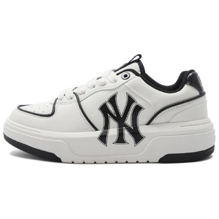 MLB Chunky Liner Idle Clouds And Wild Crane Anti-Slip Wear-Resistant Low-Top Skateboard Shoes Unisex White