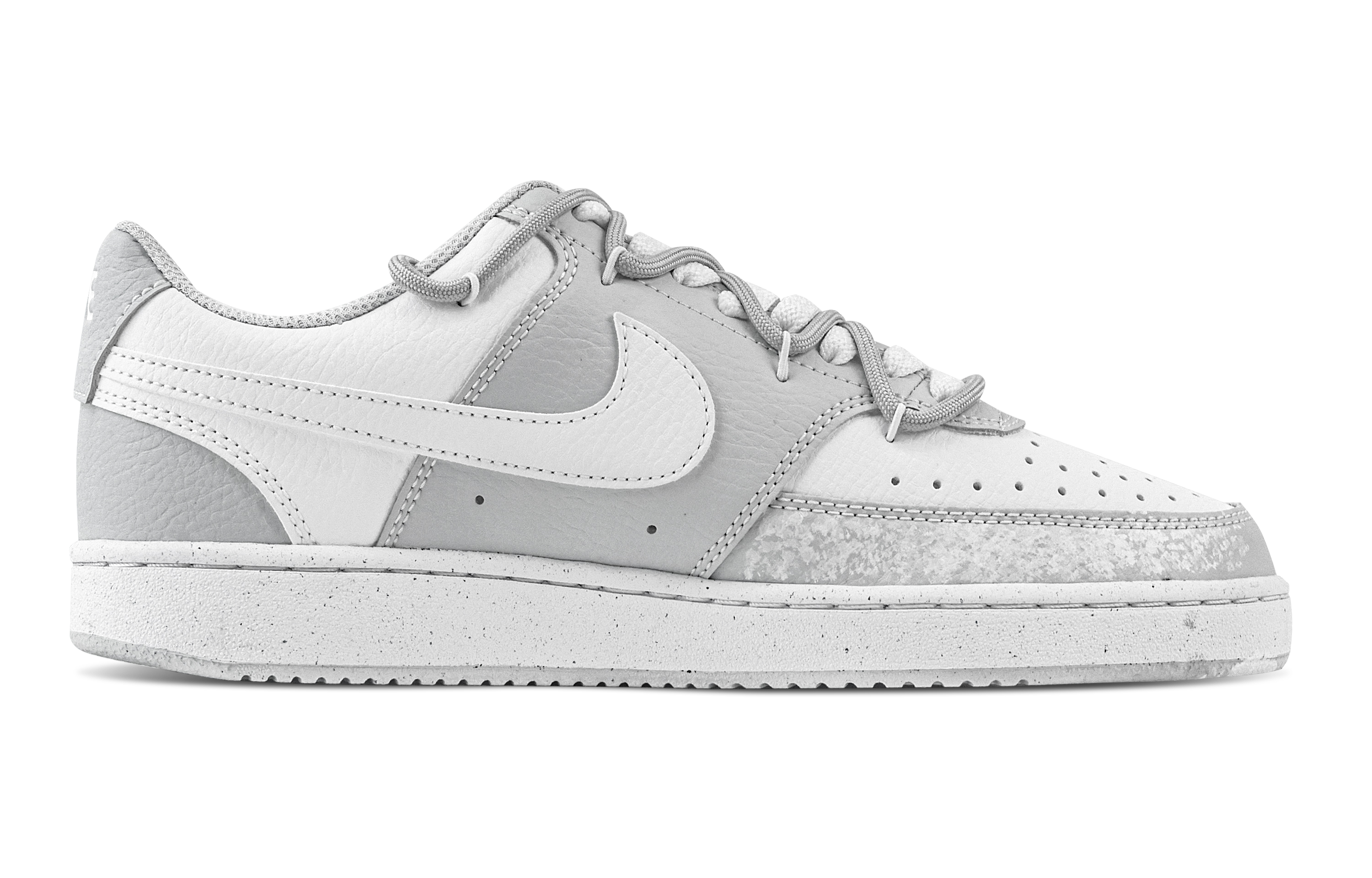 Nike Court Vision 1 Dull Gray Ghost Abrasion Resistant Low top Skateboard Shoes Men's Light Gray купить в интернет-магазине Yoocart с быстрой доставкой по России.