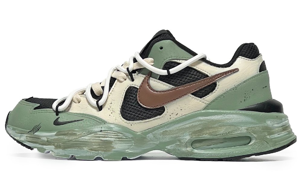 Nike Air Max Fusion Cushioning, Abrasion Resistant, And Resilient Properties Low Top Running Shoes Men's Green Yellow