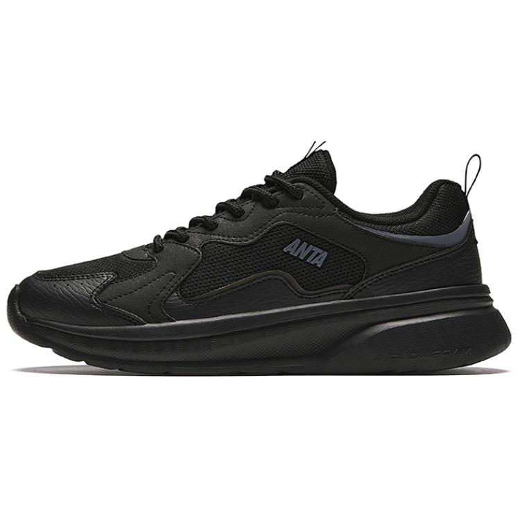 Anta Life Collection Cushioned Slip-Resistant Low-Top Casual Shoes Women's Black Gray