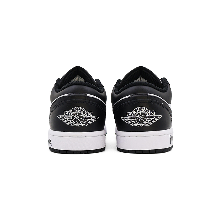 Jordan Air Jordan 1 Low 'White Black' Slip-Resistant Low-Top Vintage Basketball Shoes Men's White Black купить в интернет-магазине Yoocart с быстрой доставкой по России.