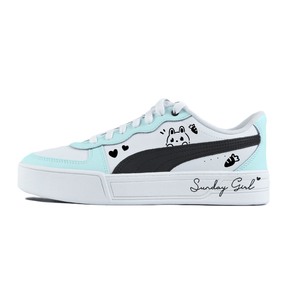 PUMA Skye Abrasion Resistant Balance Low Top Skateboard Shoes Women's Blue
