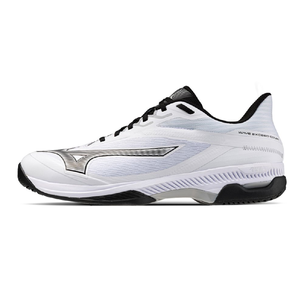 Mizuno Abrasion Resistant Lightweight Slip Resistant Low Top Tennis Shoes Unisex White Black
