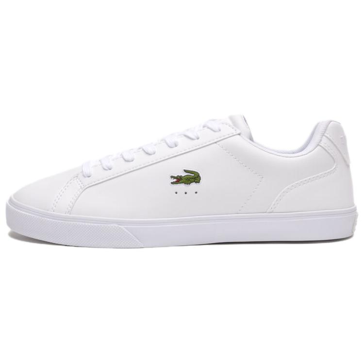 LACOSTE Lerond Pro Anti Slip Wear Resistant Low Top Skateboard Shoes Men's White