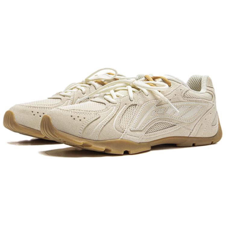 LiNing Cushioning, Wear Resistant Low Top Casual Shoes Women's Ecru/Xuan Paper White купить в интернет-магазине Yoocart с быстрой доставкой по России.