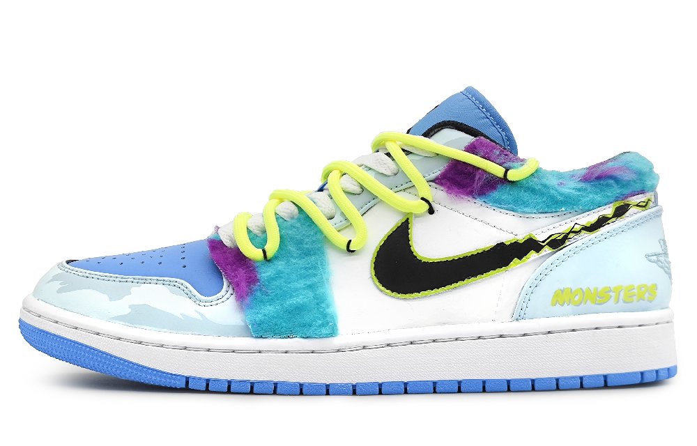 Jordan Air Jordan 1 Low-Top Vintage Basketball Shoes Men's Blue White