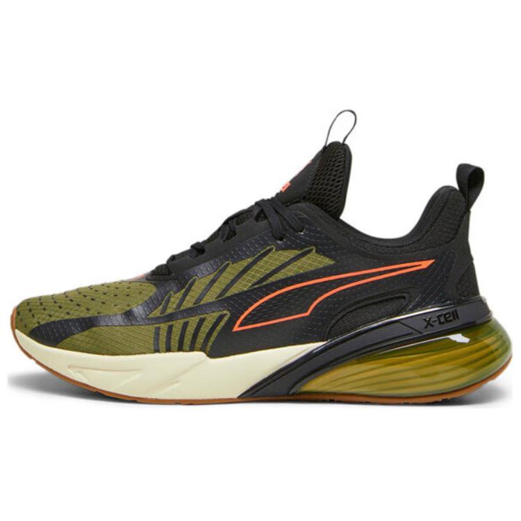 PUMA X-Cell Breathable Low-Top Casual Running Shoes Unisex Green Black Red