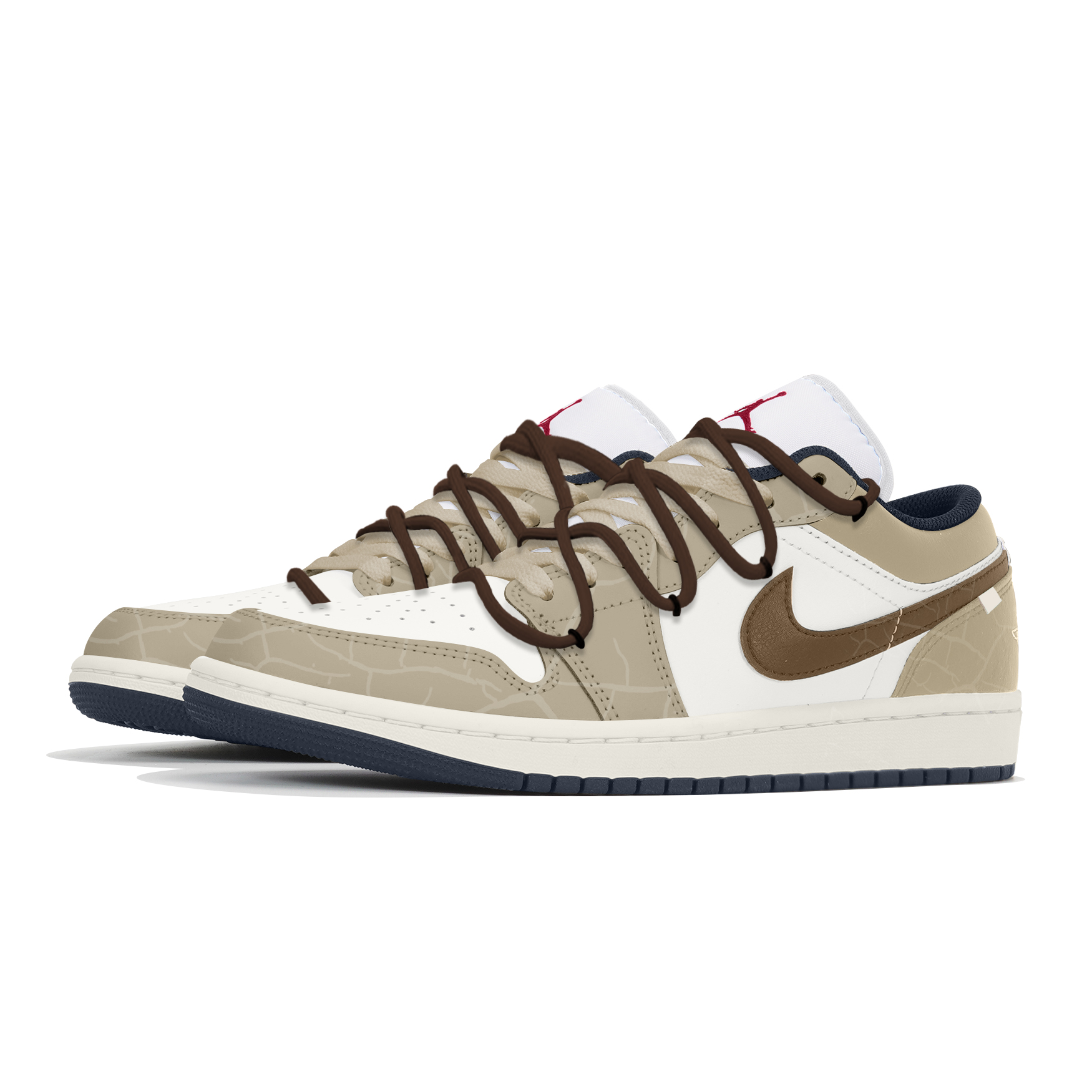 Jordan Air Jordan 1 Wear-Resistant Low-Top Basketball Shoes Men's Khaki купить в интернет-магазине Yoocart с быстрой доставкой по России.