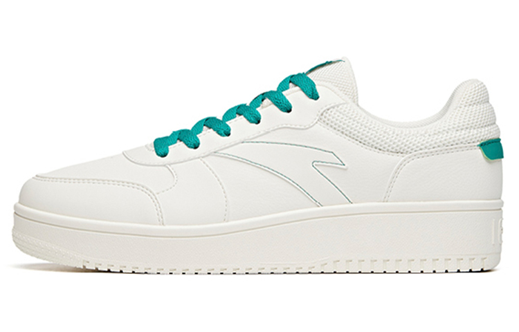Anta Breathable Low-Top Skateboard Shoes Men's White Green