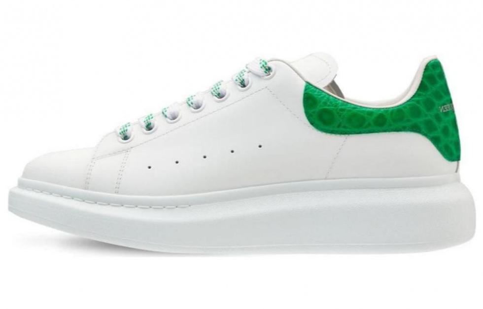 Alexander McQueen Oversized Sneaker 'White Green Crocodile'