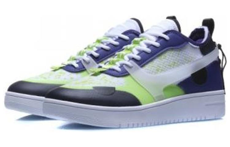 LiNing CF Slip-Resistant Cushioning Low-Top Skateboard Shoes Men's White Blue купить в интернет-магазине Yoocart с быстрой доставкой по России.