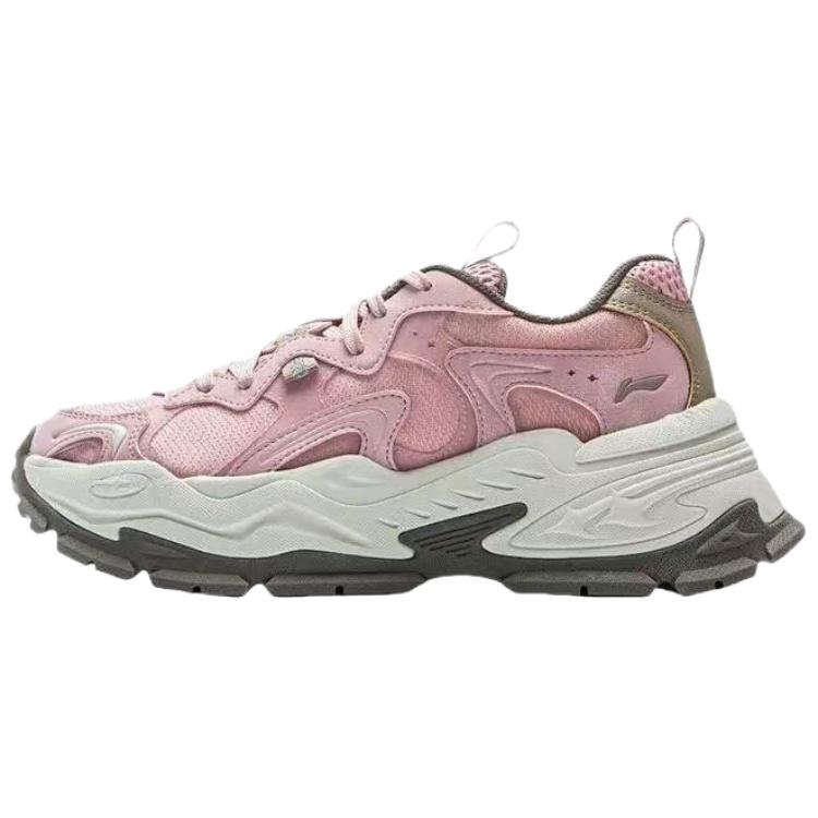 LiNing Starlight Abrasion Resistant Breathable Low Top Casual Shoes Women's Pink