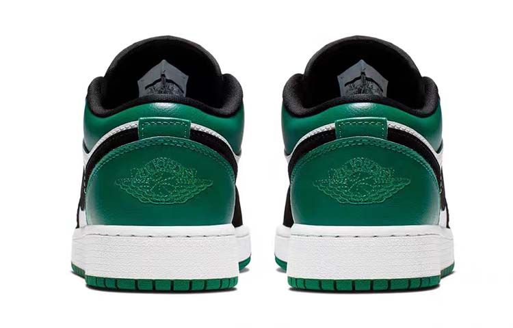 Jordan Air Jordan 1 Low-Top Vintage Basketball Shoes GS Black Green