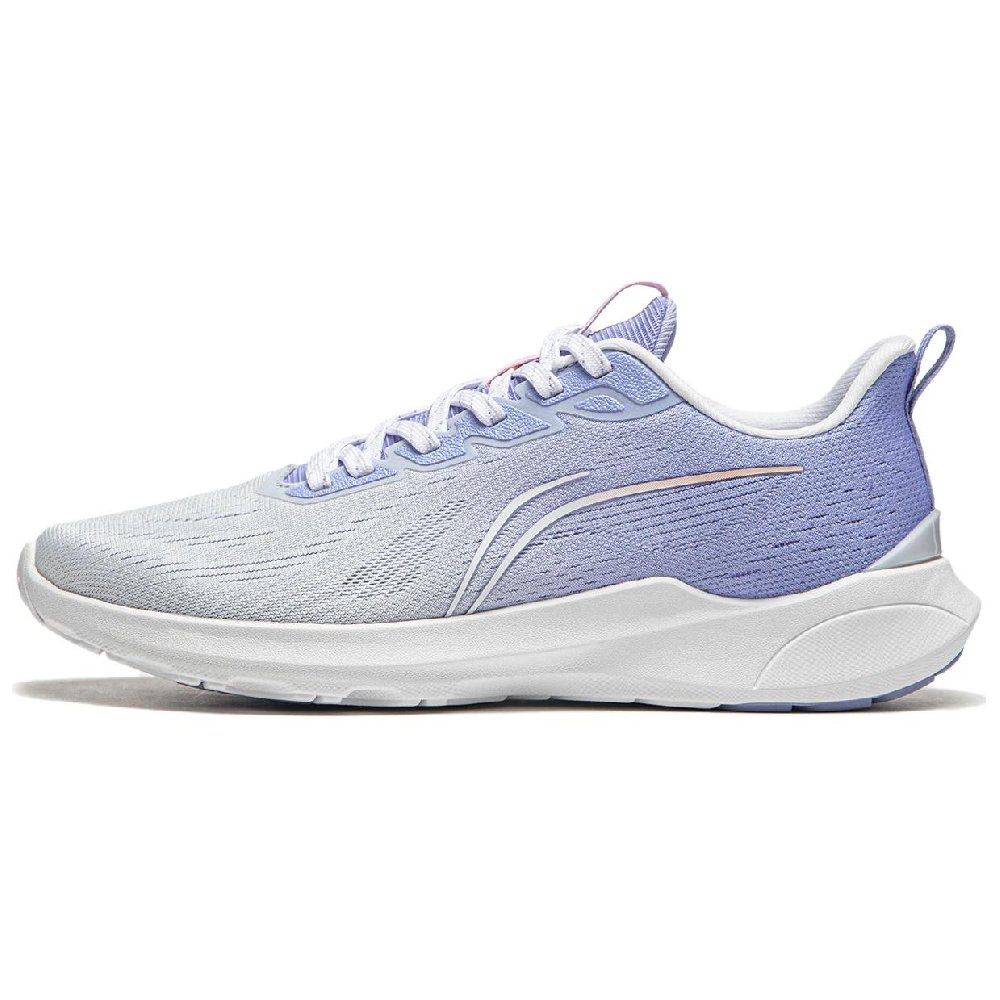 LiNing Qingyi Cushioning, Abrasion Resistant, Breathable, Lightweight Low top Running Shoes Women's Gray Blue