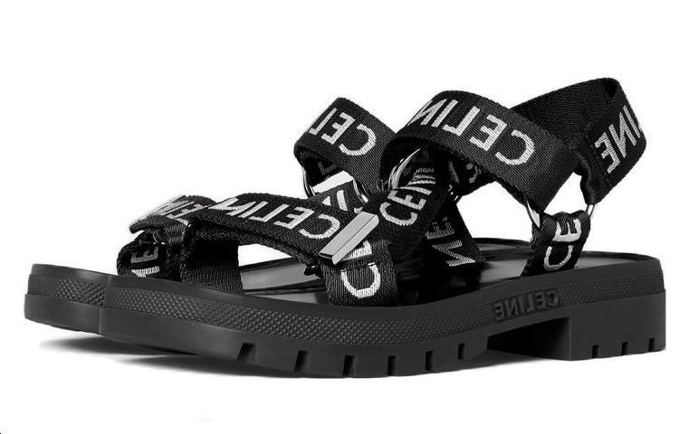 CELINE One Strap Sandals Women's Tawny