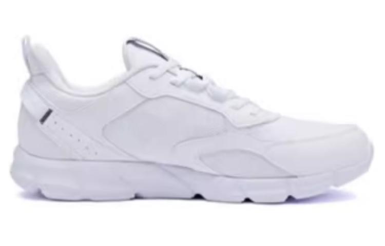 361° Cushioning Wear-Resistant Low-Top Running Shoes Men's White Obsidian Black