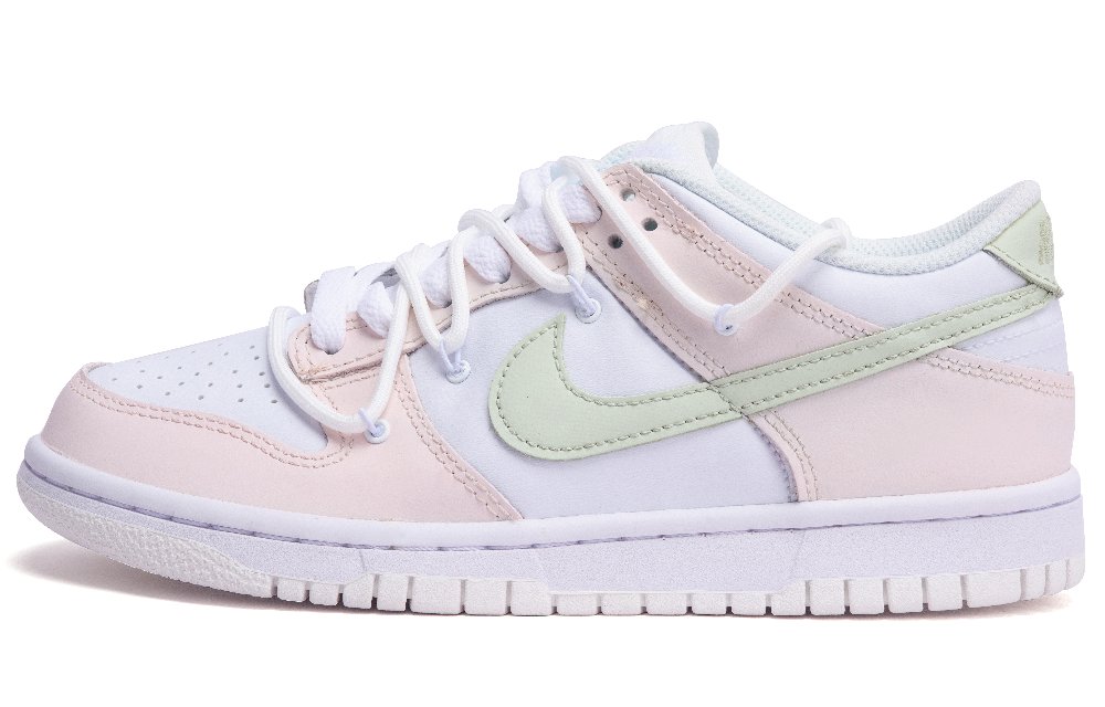 Nike Dunk Low Low-Top Skateboard Shoes GS White Pink
