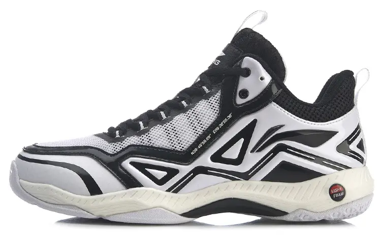 LINING Roar Badminton Shoes Unisex Low top Black/White