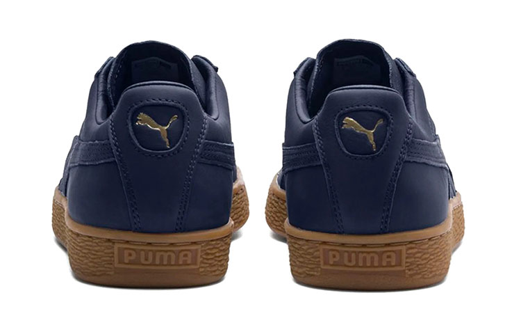 PUMA Basket Classic Gum Deluxe Anti Slip And Wear Resistant Lightweight Low Top Skateboard Shoes Unisex Blue Gold купить в интернет-магазине Yoocart с быстрой доставкой по России.