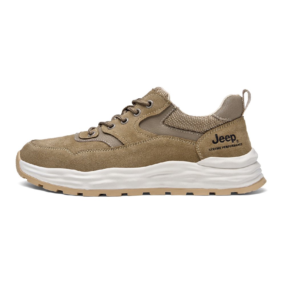 Jeep Hiking / Trekking Shoes Men Low Top Black/Gray/White