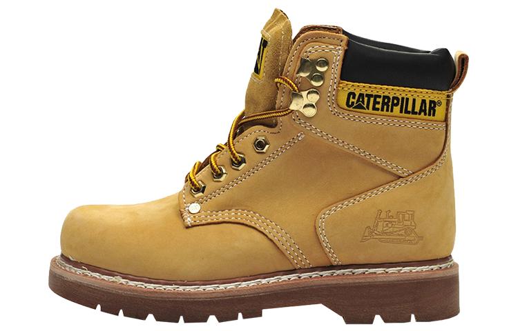 CAT Yellow Boots Stockton Breathable And Wear-resistant Knee-High Outdoor Boots Women's Yellow