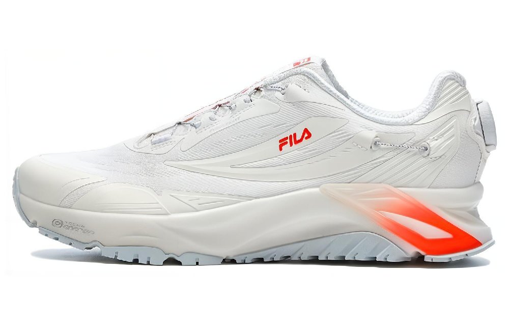 FILA BOA LYNX 1+ Low Top Running Shoes Men's White Orange