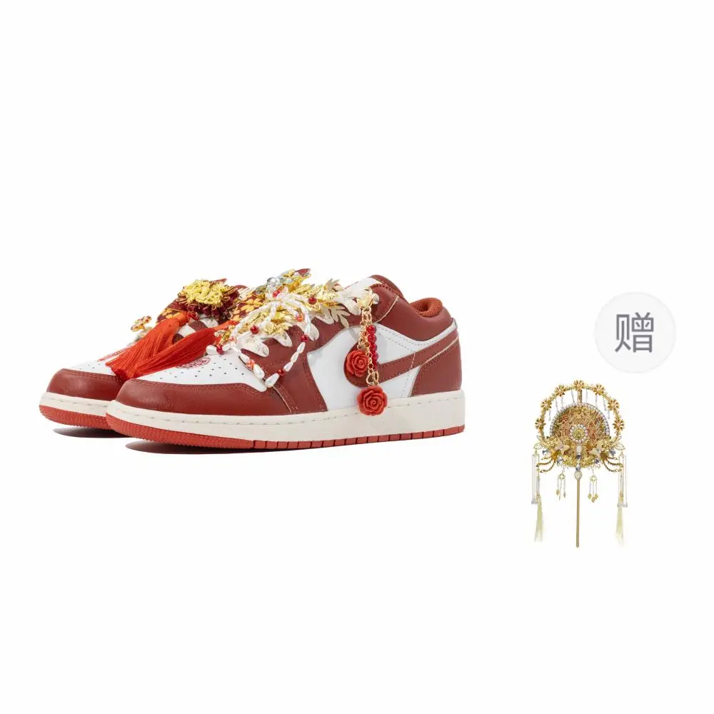 Jordan Air Jordan 1 Low Top Casual Shoes Unisex Red