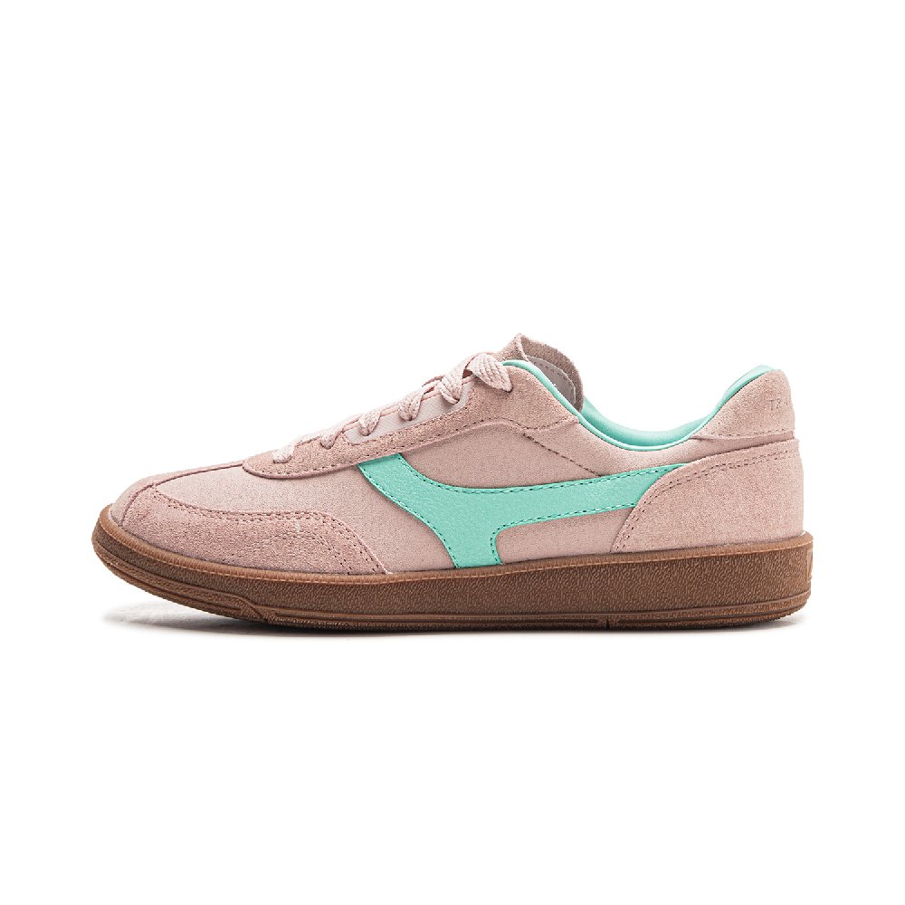 LiNing Yunchuan 2 Slip Resistant, Abrasion Resistant, Lightweight Low Top German Army Trainers Women's Light Blush Pink